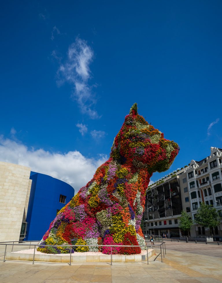 Puppy Museo Guggenheim Bilbao Perro Flores