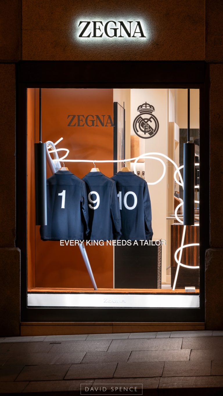 Escaparate Boutique Serrano Zegna Real Madrid
